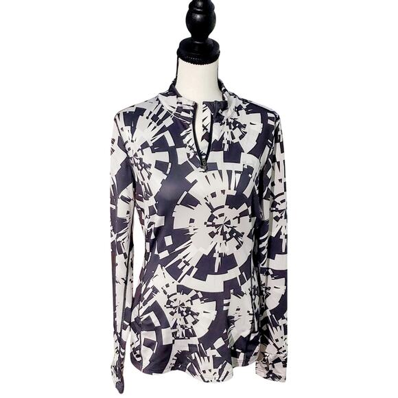 UnderArmour Womebx Long Sleeve Athletic Shirt Size Medium Aztec Sports - Picture 1 of 7